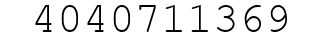 Number 4040711369.