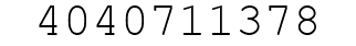 Number 4040711378.