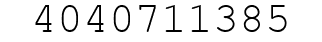 Number 4040711385.