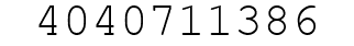 Number 4040711386.