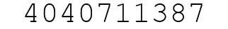 Number 4040711387.