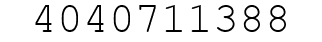 Number 4040711388.