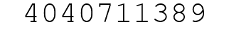 Number 4040711389.