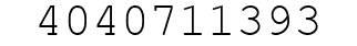 Number 4040711393.