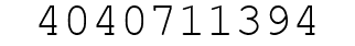 Number 4040711394.