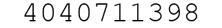 Number 4040711398.