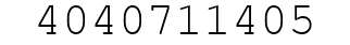 Number 4040711405.