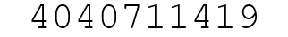 Number 4040711419.