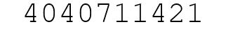Number 4040711421.