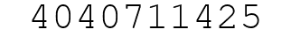 Number 4040711425.