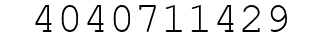 Number 4040711429.