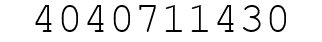 Number 4040711430.