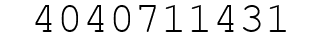 Number 4040711431.