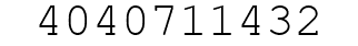 Number 4040711432.