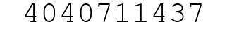 Number 4040711437.