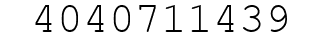 Number 4040711439.