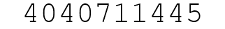 Number 4040711445.