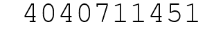 Number 4040711451.