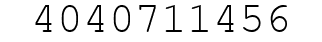 Number 4040711456.