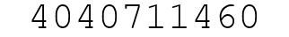Number 4040711460.