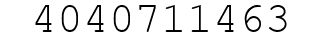 Number 4040711463.