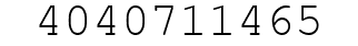 Number 4040711465.