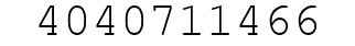 Number 4040711466.