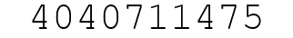 Number 4040711475.