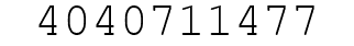 Number 4040711477.