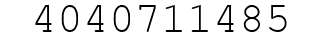 Number 4040711485.