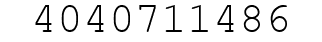 Number 4040711486.