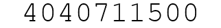 Number 4040711500.