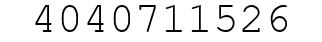 Number 4040711526.