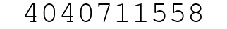 Number 4040711558.