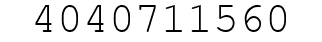 Number 4040711560.