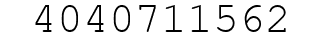Number 4040711562.