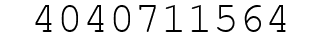 Number 4040711564.