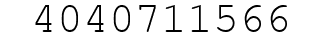 Number 4040711566.