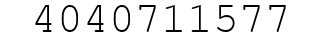 Number 4040711577.