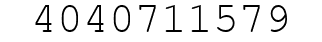 Number 4040711579.