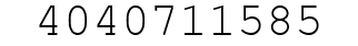 Number 4040711585.
