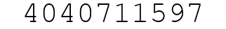 Number 4040711597.