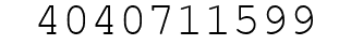 Number 4040711599.