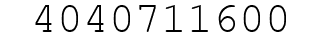 Number 4040711600.