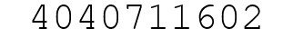 Number 4040711602.