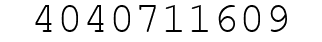 Number 4040711609.