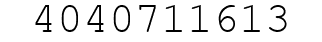 Number 4040711613.