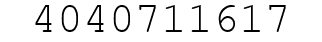Number 4040711617.