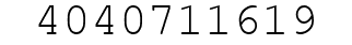 Number 4040711619.
