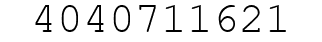 Number 4040711621.